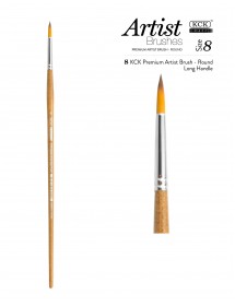 KCK PREMIUM ROUND LONG HANDLE BRUSH - BR 121R #08